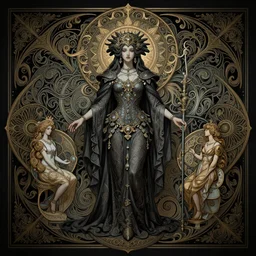 psychedelic, dark fantasy, intricate, elegant, highly detailed, digital painting, artstation, concept art, matte, sharp focus, illustration, art by artgerm and alphonse mucha
