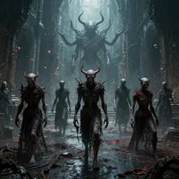 evil souls being mass - produced in cyber - baroque space, advanced, fantastic reality, in the style of stefan bakałowicz, 8 k resolution