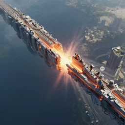parallel universes colliding with each other, concept art, render, detailed