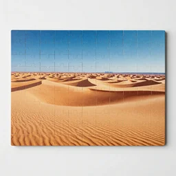 a jigsaw puzzle of a desert landscape