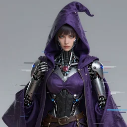 a glitch art character portrait of cyborg wizard / hacker trending on artstation deviantart pinterest detailed realistic hd 8 k high resolution