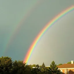 a green rainbow