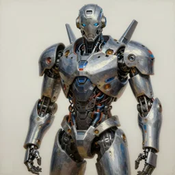 a portrait of a concept robot with high tech armor, high detailed greg rutkowski painting, by adrian ghenie and gerhard richter. art by james gurney. masterpiece, deep colours.