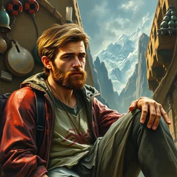 a highly detailed asgardian painting of peter parker, by james gurney, greg rutkowski, by craig mullins