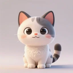 a octane 3 d render of a cute cat in the style of disney pixar studios, trending on artstation