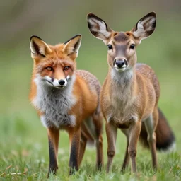 fox + deer hybrid, fluffy, national geographic