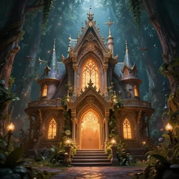 fairyland, fairy tale, stunning, surrounding cinematic light, hyper detailed, ornate and intricate, 4 k cinematic octane render