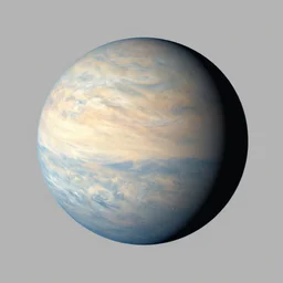 a satellite photograph of a planet in the shape of a torus