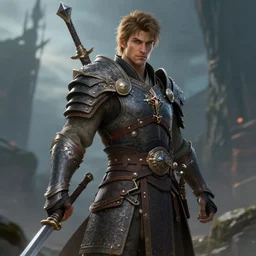 a fantasy warrior in the style of Scottie Young,  high definition, digital art