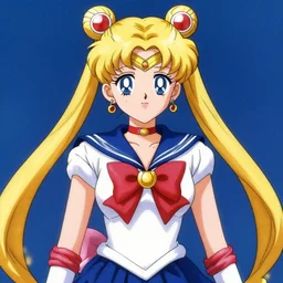 Angela Merkel as sailor moon by Toei Animation