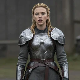 Scarlett Johansson playing a shield maiden in the TV series Vikings