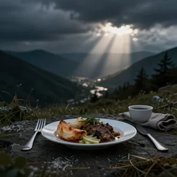 a sad meal