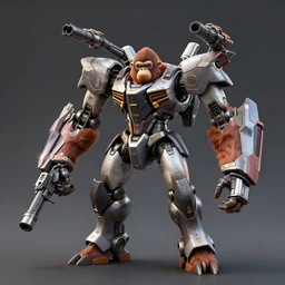 hy - gogg mecha with extendable multi segmented arms, orangutan mecha with long arms and sci - fi weaponry, realistic, cannon eos, behance hd