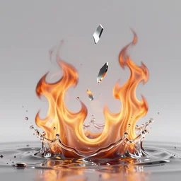 arcs of flame, simulation of water splashes, shards of mercury, dramatic lighting, cyberpunk neon, secret cypher, red flowers, solar flares, intricate art by greg rutkowski