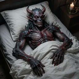 sleep paralysis demon, highly detailed