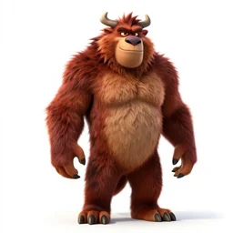 wise griffin, stylized pixar-style 3d render, full body, standing, isolated on a pure white background, centered, whole figure in frame, sharp focus, studio lighting
