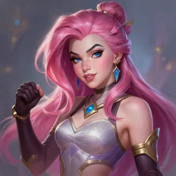 seraphine from league of legends portrait trending on artstation, painted by greg rutkowski