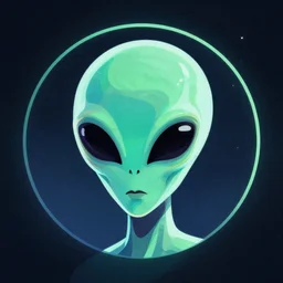 cool alien abstract profile picture