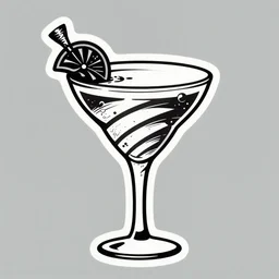 daiquiri glass shaped like a spiraling tornado! logo for daiquiri! superflat, anime, 8 0 s, style of patrick nagel, art deco, sharp, detailed, clean lines, 8 k