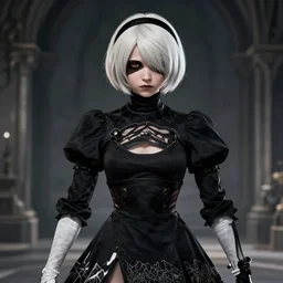 stills from nier:automata
