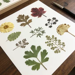 photography of a pressed paper herbarium by bergler 8 k wide angle realistic