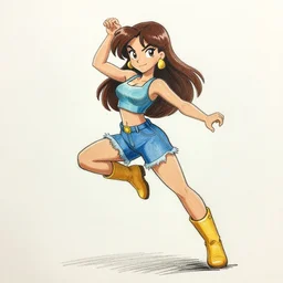 wendy o. koopa, dynamic pose, how to draw chris hart,