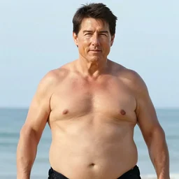 photo of morbidly obese Tom Cruise