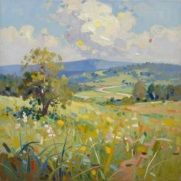 beautiful stunning painterly landscape masterpiece painting in the style of rez _ 7 7 7,
