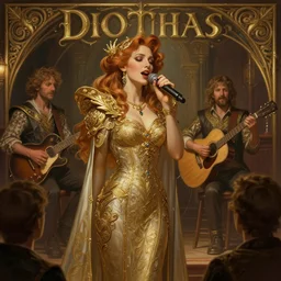 photography of dio singing at a tavern concert, 8 k, deep focus, d & d, fantasy, intricate, elegant, highly detailed, digital painting, artstation, concept art, matte, sharp focus, illustration, hearthstone, art by artgerm and greg rutkowski and alphonse mucha