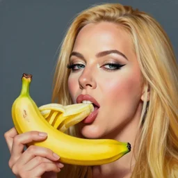 beautiful lifelike painting of gwen stefani regurgitating bananas, hyperreal detailed facial features and uv lighting, art by ed roth and basil wolverton
