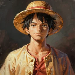 Portrait of Luffy by Mandy Jurgens