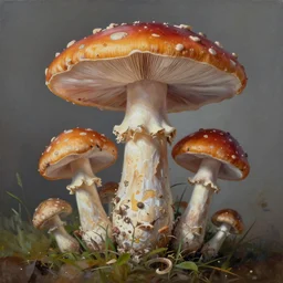 mushroom of life painting by aaron brooks, chris dyer, android jones, and alex grey, highly detailed, high quality, high definition