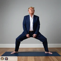 donald trump instagram yoga photo shoot