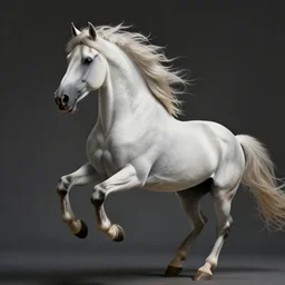contact sheet, galloping white horse, full body, windswept mane, dramatic chiaroscuro, trending on artstation