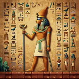 pacman video game in the style of egyptian hieroglyphs, hyperdetailed, artstation, cgsociety, 8 k