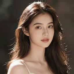 a portrait of a young woman