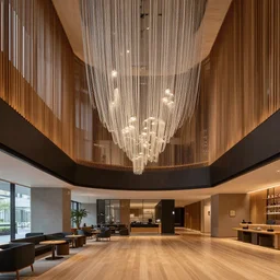 hotel lobby designed by toyo ito, award winning