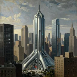 art of a futuristic new york city in the year 2 6 7 6 ad by jan van eyck