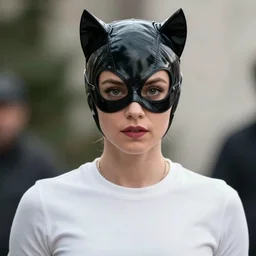 Mila Kunis as Catwoman, XF IQ4, 150MP, 50mm, F1.4, ISO 200, 1/160s, natural light, photoshopped,  lightroom, photolab, Affinity Photo, PhotoDirector 365
