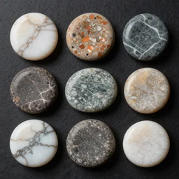 a collection of beauty full rocks