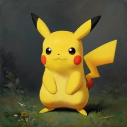 a painting of Pikachu by claude lorrain