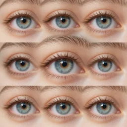 portrait of a stunningly beautiful eye, multiplied, 🥓