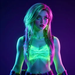 glowwave portrait of ragnarock in borderlands 3, neon, au naturel, hyper detailed, digital art, trending in artstation, cinematic lighting, studio quality, smooth render, unreal engine 5 rendered, octane rendered, art style by klimt and nixeu and ian sprigger and wlop and krenz cushart.