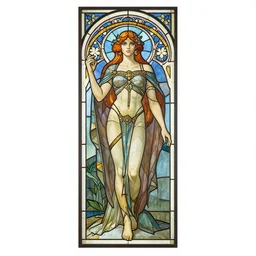 full - body artwork, imogen poots paladin, by artgerm, cushart krenz, greg rutkowski. art nouveau neo - gothic stained glass by mucha. dota. swirly intricate glass linework background. gaudy colors, sharp edges. ultra clear detailed. 8 k. elegant. octane render