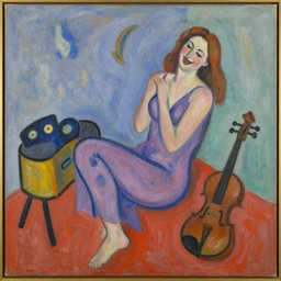 the laughter of the music, by matisse, oil on canvas