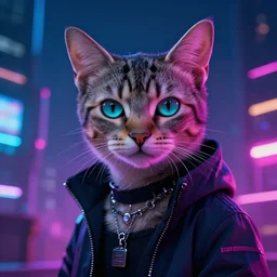cyberpunk cat