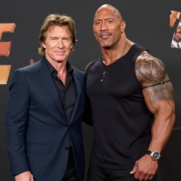 Harrison Ford impersonating Dwayne Johnson
