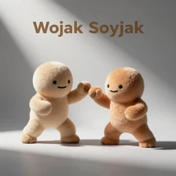 meme Wojak vs Soyjak fight