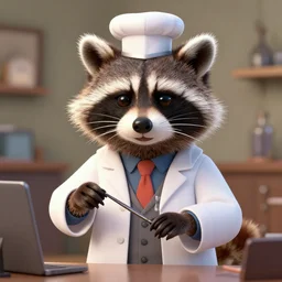mad scientist raccoon