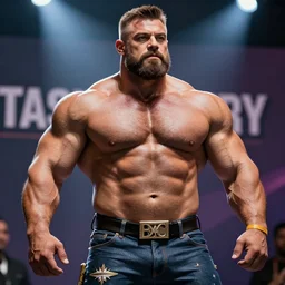 gay muscle bear daddy strongmen convention, photograph